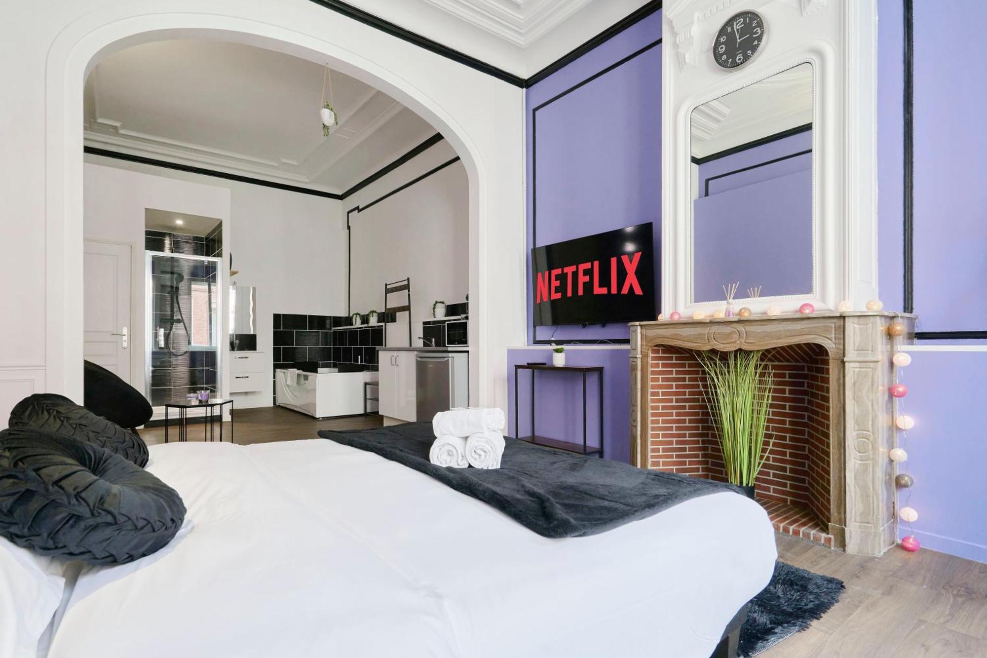 Appartement Ng Prestige - Lille L Trichon - Balneo - Netflix - Wifi Roubaix